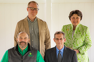 Front Row: Dr. Tony Millican, left, and Scott Shasteen; Back Row: Davis Seal, left, and Dr. Terri Bryson