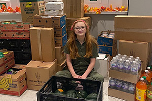Motlow Student Donates 1,200 lbs of Items to Student Pantry